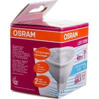 Светодиодная лампа OSRAM LED STAR, MR16, 4Вт, GU5.3, 300 Лм, 5000 К, холодный белый свет 4058075481138