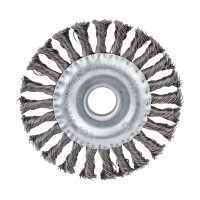 Кордщетка дисковая прямая для УШМ (витая жесткая) 125 мм Профессионал 5566