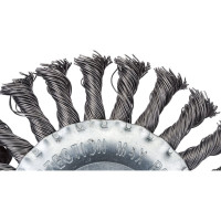 Кордщетка дисковая прямая для УШМ (витая жесткая) 125 мм Профессионал 5566