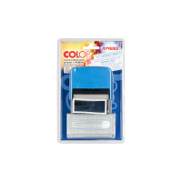 Самонаборный штамп Colop Printer пластмассовый, 8 строк 2 кассы, рамка C50-SET F син