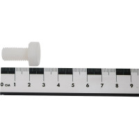 Болт с шестигранной головкой DINFIX DIN 933, полн. резьба, полиамид (пластик), М10x20, 10 шт. 00-00001239