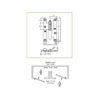 Петля Amig IZ-П покрытие латунь 405 R-9,5 (IZ)