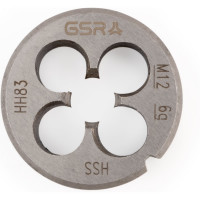 Плашка круглая GSR M12 DIN EN 22568 B HSS M12 B00402250