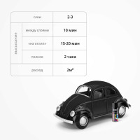 Эмаль универсальная акриловая KUDO RAL 9005 чёрная высокоглянцевая 0.52 л KU-A9005