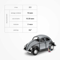 Универсальная акриловая эмаль KUDO RAL 7040 серая высокоглянцевая объем 520 мл KU-A7040