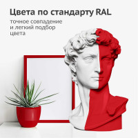 Аэрозольная краска в баллончике KUDO быстросохнущая акриловая универсальная глянцевая RAL 3020 красная KU-A3020