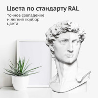 Аэрозольная краска в баллончике KUDO быстросохнущая акриловая универсальная матовая RAL 9003 белая KU-A9003M