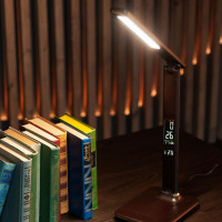 Настольная светодиодная лампа Uniel Brown/LED/450Lm/3000-6000K/Dimmer/USB TLD-551 UL-00003335