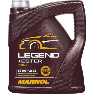 Синтетическое масло MANNOL LEGEND Ester 0W40 4 л 1001