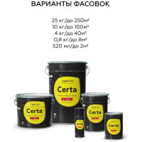Термостойкая краска для металла, печей, мангалов, радиаторов, дымоходов, суппортов CERTA (до 400 градусов; белый RAL 9003; 4 кг) CST00057