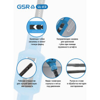 Метчикодержатель GSR DIN 1814 Nr 3 M5-M20 L380 мм Silver B08800060