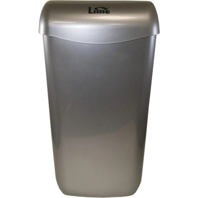 LIME Корзина для мусора 23л., подвесная, с держателем мешка, серая, 974231