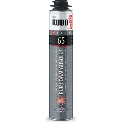 Полиуретановая монтажная пена KUDO ПРОФ PROFF 65 ALASKA KUPP10W65