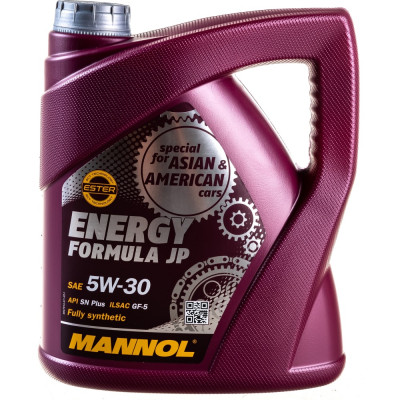 MANNOL ENERGY FORMULA JP 5W30 4 л. Синтетическое моторное масло 5W-30 1060