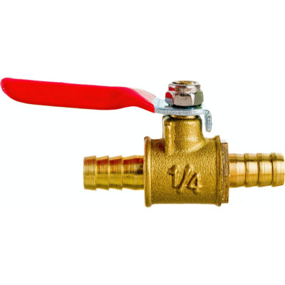 Pegas pneumatic Краник шаровой латунный елочка под шланг 8x8mm 4411