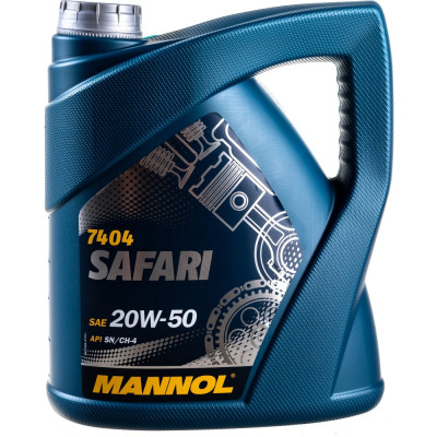 MANNOL SAFARI 20W50 4 л. Минеральное моторное масло 20W-50 74044