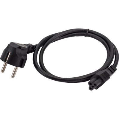 Cablexpert Кабель питания для ноутбуков, 1м, Schuko- C5, 10А, пакет PC-186-ML12-1M