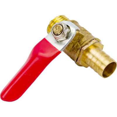 Pegas pneumatic Краник латунный елочка резьба наружная 1/4