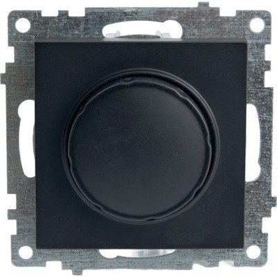 STEKKER Выключатель диммирующий TRIAC механизм 250В, 500W, серия Катрин, GLS10-7106-05, черный 39615