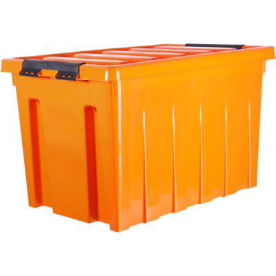 HONEYCOMB Контейнер, 70 литров с крышкой, оранжевый M-070-00.12new