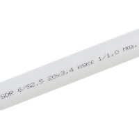 Gigant Труба PP-R белая SDR 6 (PN20) 20x3,4мм, 2м GSG-4