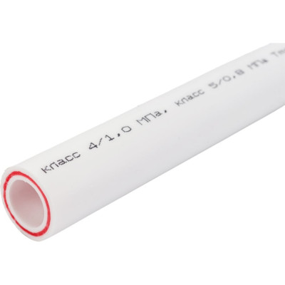 Gigant Труба PP-R белая, армированная стекловолокном SDR 6 (PN 25) 20x3,4мм, 2м GSG-7