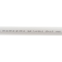 Gigant Труба PP-R белая, армированная стекловолокном SDR 7,4 (PN 20) 25x3,5мм, 2м GSG-12