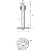 Ограничитель для входных дверей Левша 150 мм, бронза У4-9550
