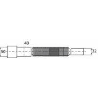 Гофрированная труба WIRQUIN 32 на 40/50 L-800 мм 30719207