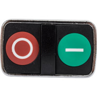 Головка двойной кнопки Briswik 22мм КМЕ 81С IP40 LAY4-BL83.BR