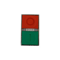 Головка двойной кнопки Briswik 22мм подсветка КМЕ 81ЛС IP40 LAY4-BW83.BR