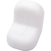 Мебельный уголок с декоративной накладкой Левша 20х20 мм, белый, 4 шт. У8-5129.Б