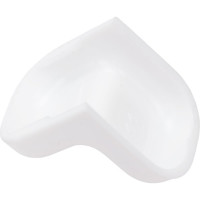 Мебельный уголок с декоративной накладкой Левша 20х20 мм, белый, 4 шт. У8-5129.Б