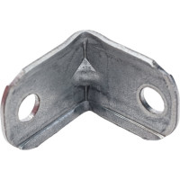 Мебельный уголок с декоративной накладкой Левша 20х20 мм, белый, 4 шт. У8-5129.Б