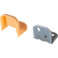 Мебельный уголок с декоративной накладкой Левша 28х28х28 мм, бежевый, 4 шт. У8-5139.Беж