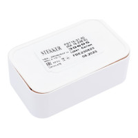 2-местная розетка STEKKER с заземлением PST16-31-20 RA 16-238-Б, пластик АВС, 16А, IP20, белый 39695