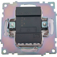 1-клавишный выключатель STEKKER механизм, GLS10-7103-01, 250V, 10А, серия Катрин, белый 39298