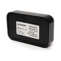 2-местная розетка STEKKER без заземления, PST16-30-20 RA 16-237-Ч, пластик АВС, 16А, IP20, черный 39694