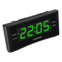 Радиобудильник HARPER HCLK-1006 green led H00002208