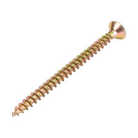 Универсальный саморез с потайной головкой BEFAST желтый цинк 4,5х60 100 шт. C4560100S