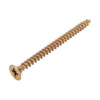 Универсальный саморез с потайной головкой BEFAST желтый цинк 4,5х60 100 шт. C4560100S