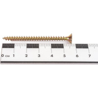 Универсальный саморез с потайной головкой BEFAST желтый цинк 4,5х60 100 шт. C4560100S