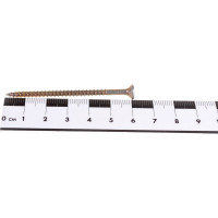 Универсальный саморез с потайной головкой BEFAST желтый цинк 4х60 100 шт. C4060100S