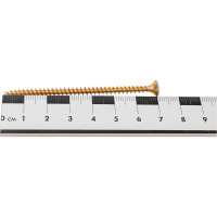 Универсальный саморез с потайной головкой BEFAST желтый цинк 4х70 100 шт. C4070100S