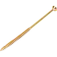 Универсальный саморез с потайной головкой BEFAST желтый цинк 5х120 100 шт. C5120100S