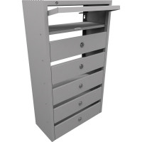 Почтовый ящик FerrumFormat Оптима Компакт 6 серый 4620065514999