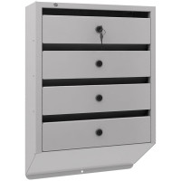 Почтовый ящик FerrumFormat Оптима Люкс 4 серый 4620065511097