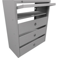 Почтовый ящик FerrumFormat Оптима Компакт 4 серый 4620065515187