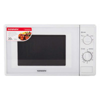 Микроволновая печь SONNEN MW2070B-5MW 20 л, 700 Вт, таймер, механическое управление, белая 454654