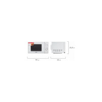 Микроволновая печь SONNEN MW2070B-5MW 20 л, 700 Вт, таймер, механическое управление, белая 454654
